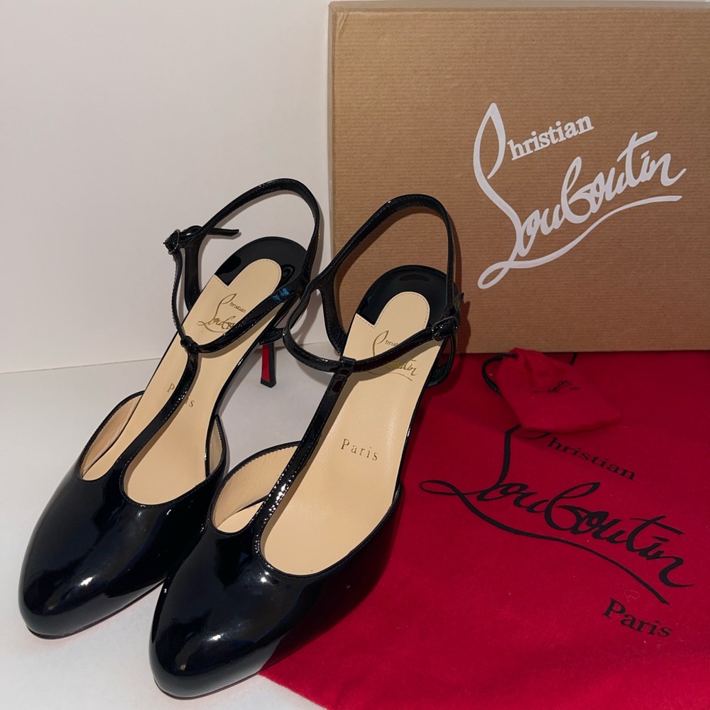 Christian Louboutin Black Patent Leather Heels